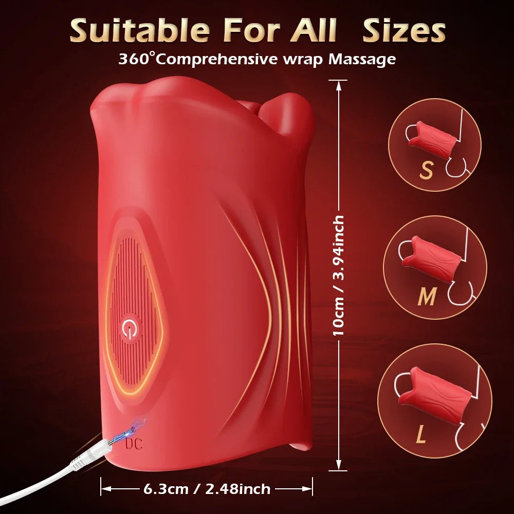 Penis Training Vibrator Tapping Stroker Stimulator Male Masturbator Erotic Toys Glans Trainer Vibration Penis Extender Toys