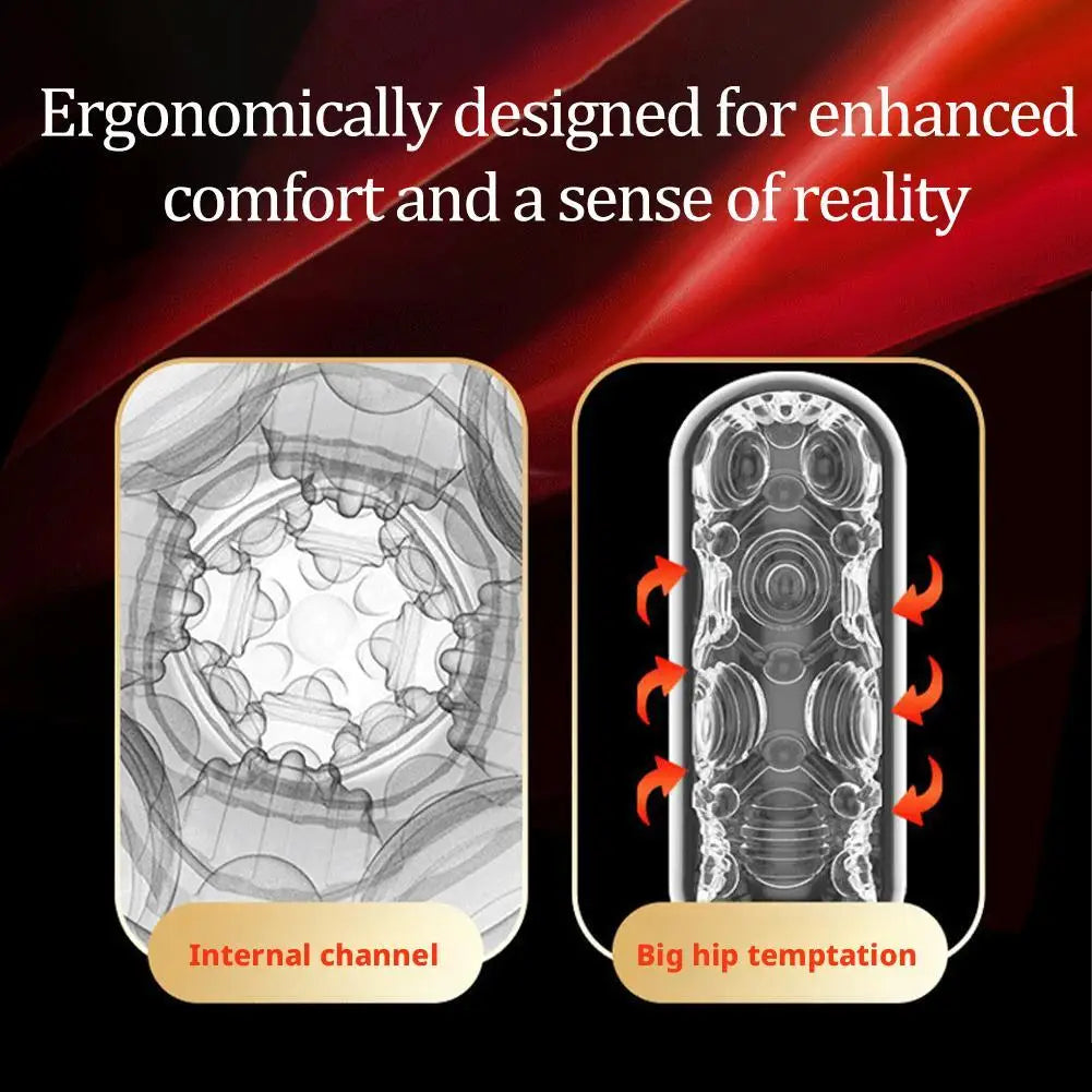 Masturbation Cup for Men Penis Massage Pussy Blowjob Toy Sexy Pocket Vagina Soft Male Exercise Adult Goods 18+