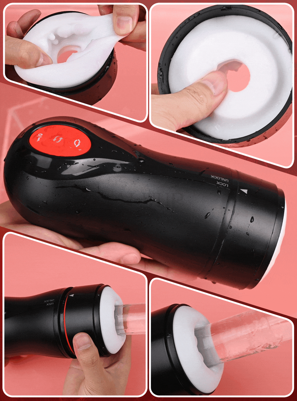 Sex Toys for Men Male Masturbator Penis Pump Sucking Vibrating Rotating Male Masturbators Cup Blowjob Pocket Pussy Sex Toy 18+