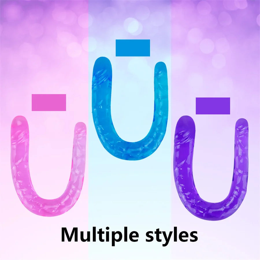 Double Dildo Realistic Mini Soft Dildo Lesbian Masturbator Flexible Fake Penis For Women Vaginal Anal Plug Sexy Toys Adult Games