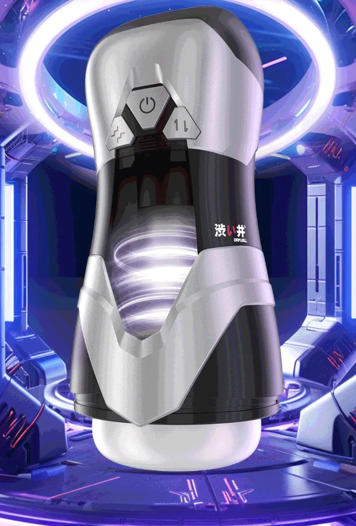 DRY WELL Sex Toys for Men Penis Pump - Male Masturbator Stroker with 3 Thrusting & 9 Vibration Adult Toys, Pocket Pussy for Men