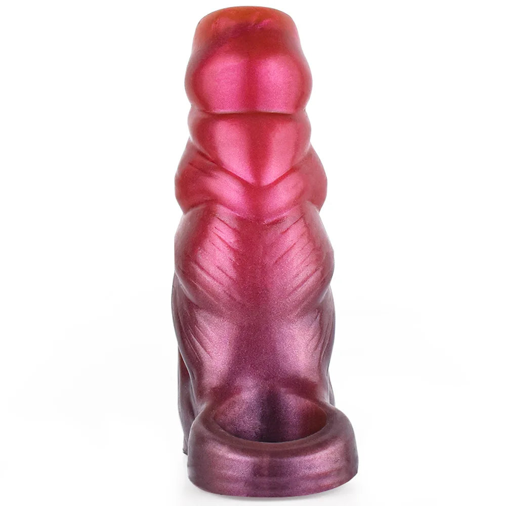 YOCY Silicone Penis Sleeve S,M,L Size Open-ended Animal Dildo Sheath Texture Massager Sex Toy For Men Women