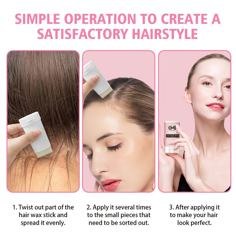 1pc Wax Stick for Hair, Hair Pomade Stick Long-Lasting Styling Wax Stick, Hair Wax Stick Smoothing & Slick Stick for Hair Wigs, Styling Waxes for Fly Away & Edge Frizz Hair