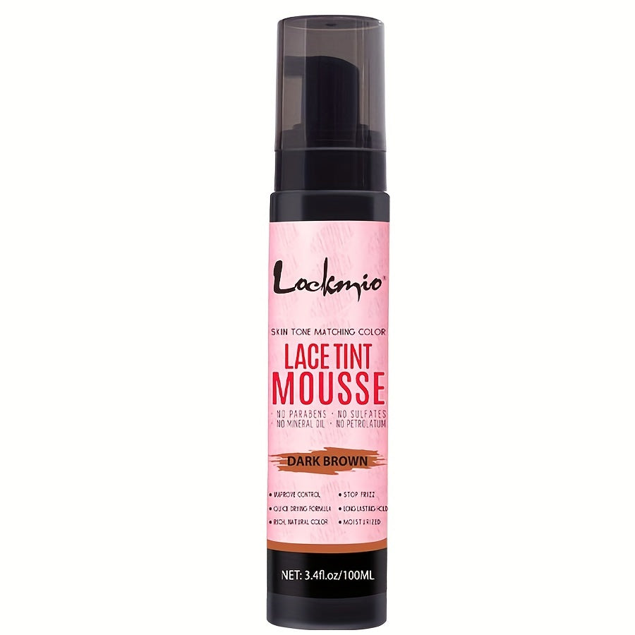 3.4OZ Lace Tint Mousse Spray For Wigs, Waterproof And Sweatproof Fast Drying Melting Mousse, Does Not Hurt The Hair, No Harmful Chemica