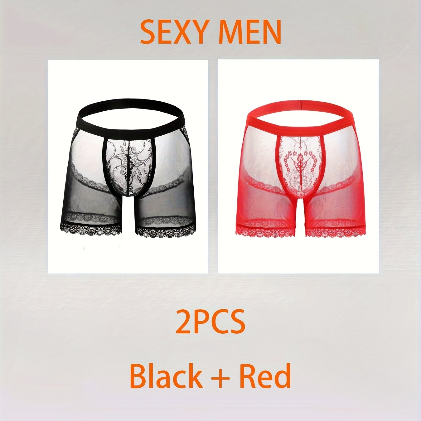 2pcs Lace Underwear for Men, Hollow Tback for Men, Skimpy Clothes for Men, Sexy Hollow Design, Perspective Fun T-shaped Underwear, for Role-Play, Parties, Romantic Surprises, Party Accessories, Sleek Design, Best Wearing Weig