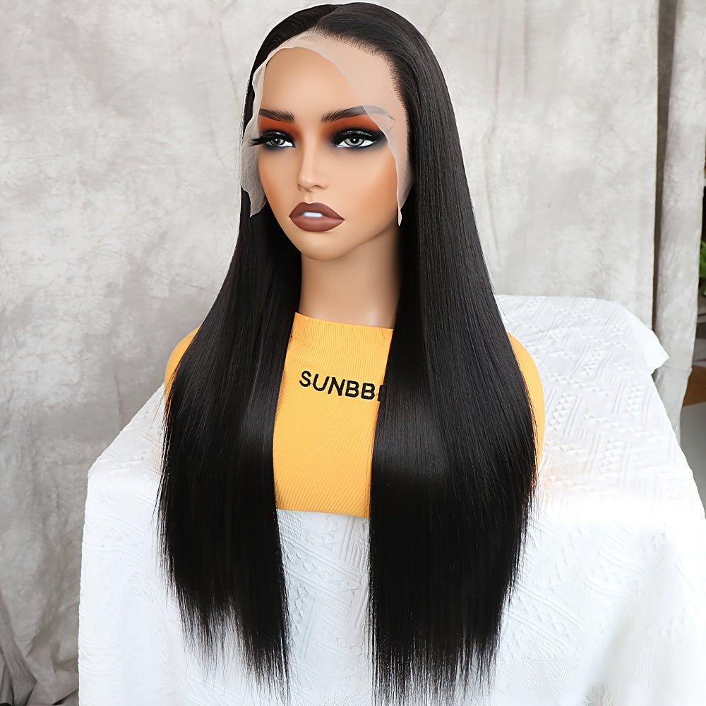 Synthetic 13x6 Lace Front Wigs 180 Density HD Lace Frontal Wigs For Women Long Straight Wigs Straight Hair Heat Resistant Fiber Hair Synthetic Lace Front Wigs 28inch