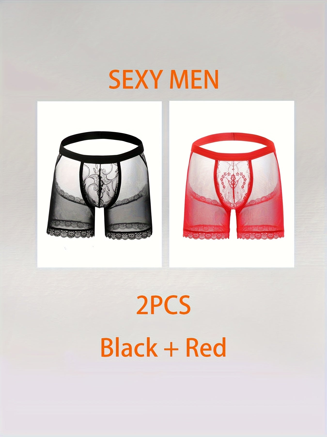 2pcs Lace Underwear for Men, Hollow Tback for Men, Skimpy Clothes for Men, Sexy Hollow Design, Perspective Fun T-shaped Underwear, for Role-Play, Parties, Romantic Surprises, Party Accessories, Sleek Design, Best Wearing Weig