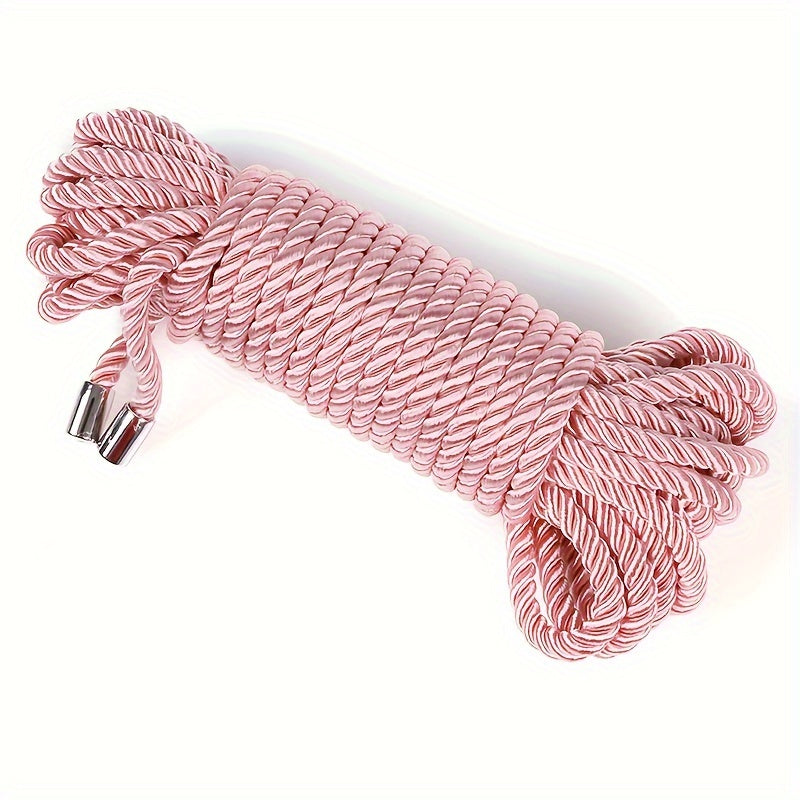 10m/393in Long Metal Head Soft Bondage Rope For BDSM Restraint Roleplay - Erotic Toys For Couples Adult Game
