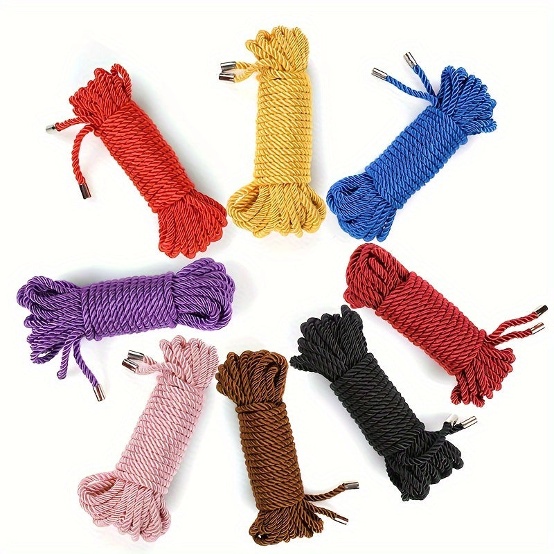 10m/393in Long Metal Head Soft Bondage Rope For BDSM Restraint Roleplay - Erotic Toys For Couples Adult Game