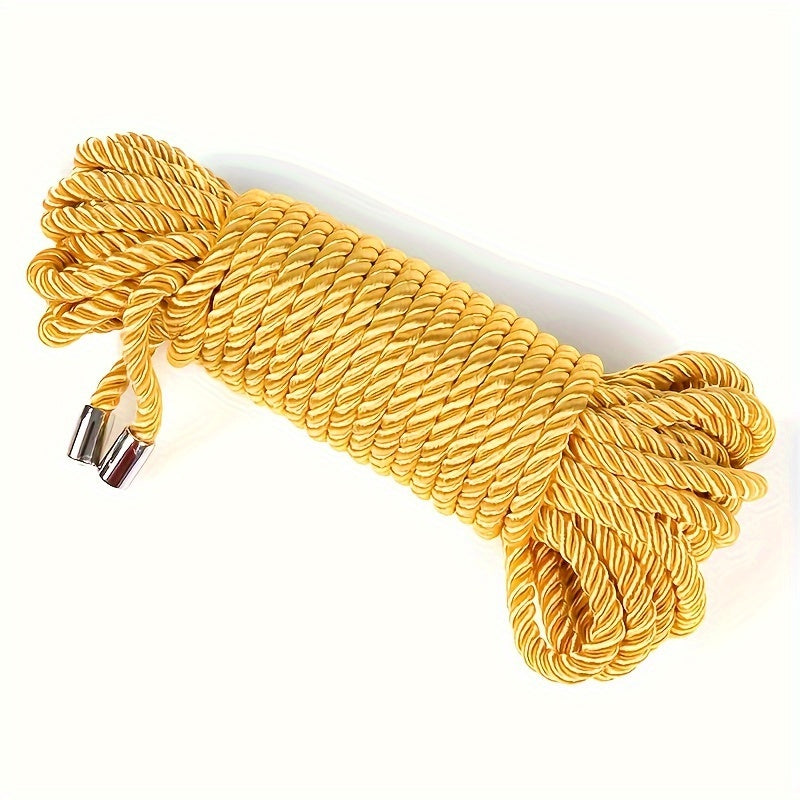 10m/393in Long Metal Head Soft Bondage Rope For BDSM Restraint Roleplay - Erotic Toys For Couples Adult Game