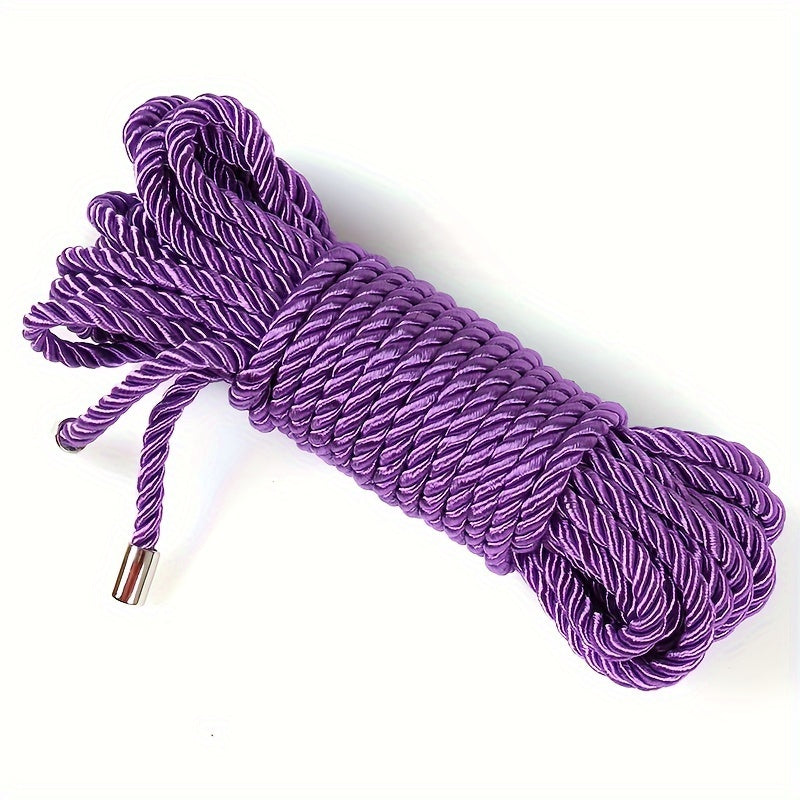 10m/393in Long Metal Head Soft Bondage Rope For BDSM Restraint Roleplay - Erotic Toys For Couples Adult Game
