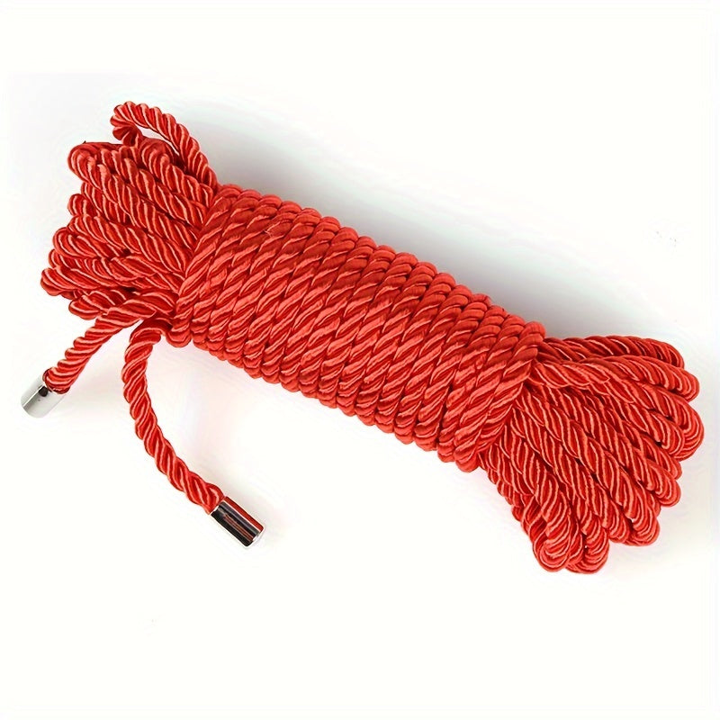 10m/393in Long Metal Head Soft Bondage Rope For BDSM Restraint Roleplay - Erotic Toys For Couples Adult Game