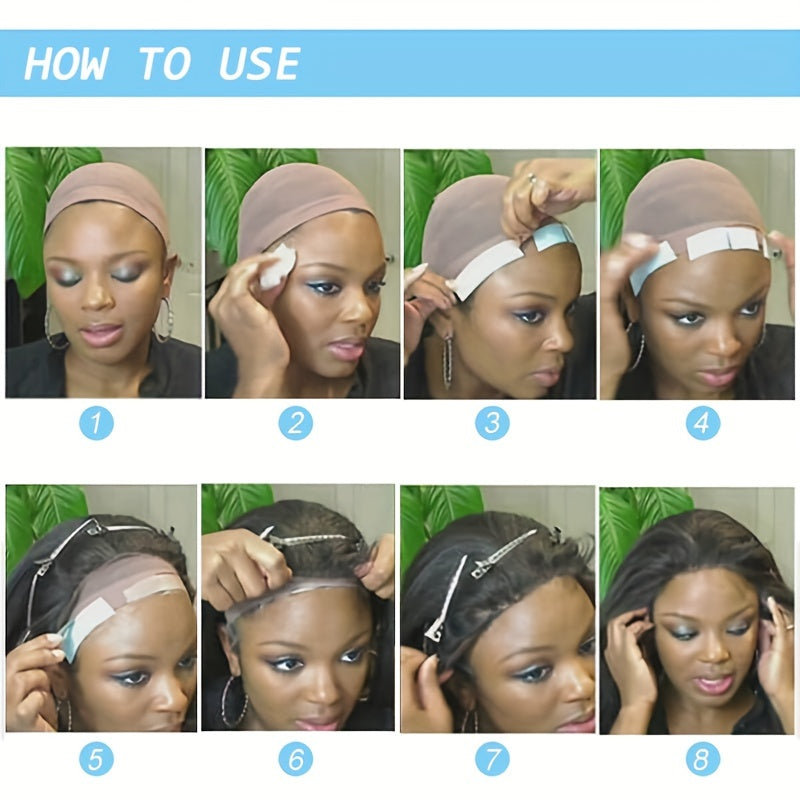 36 Pieces Waterproof Double Side Adhesive Lace Front Wig Tape for Hair Extension and Toupee Wigs