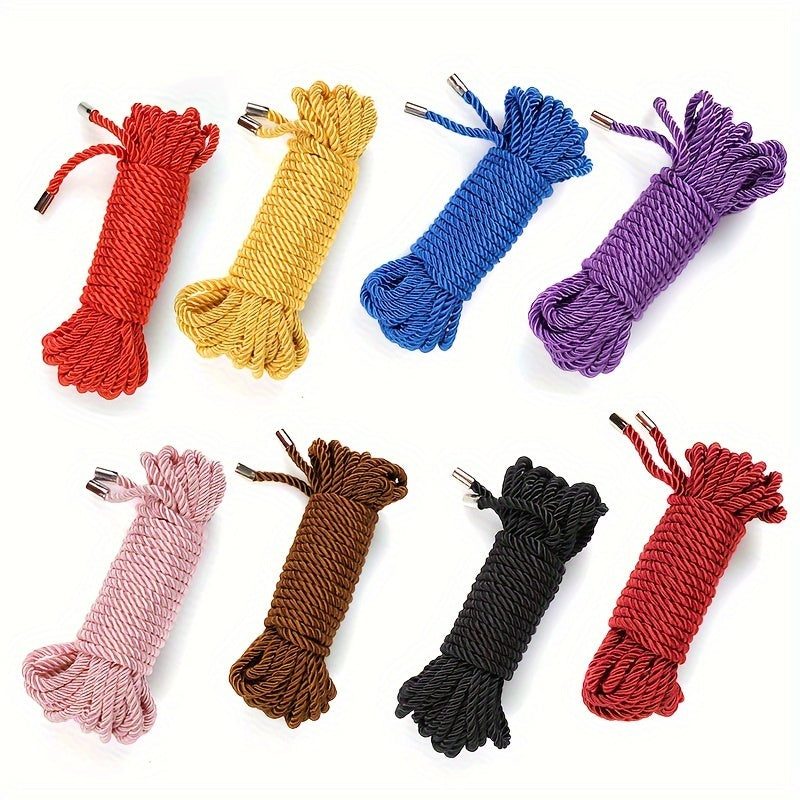10m/393in Long Metal Head Soft Bondage Rope For BDSM Restraint Roleplay - Erotic Toys For Couples Adult Game