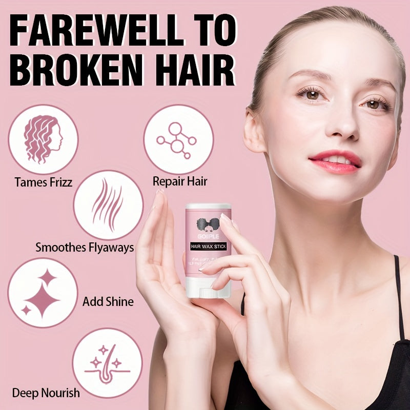 1pc Wax Stick for Hair, Hair Pomade Stick Long-Lasting Styling Wax Stick, Hair Wax Stick Smoothing & Slick Stick for Hair Wigs, Styling Waxes for Fly Away & Edge Frizz Hair