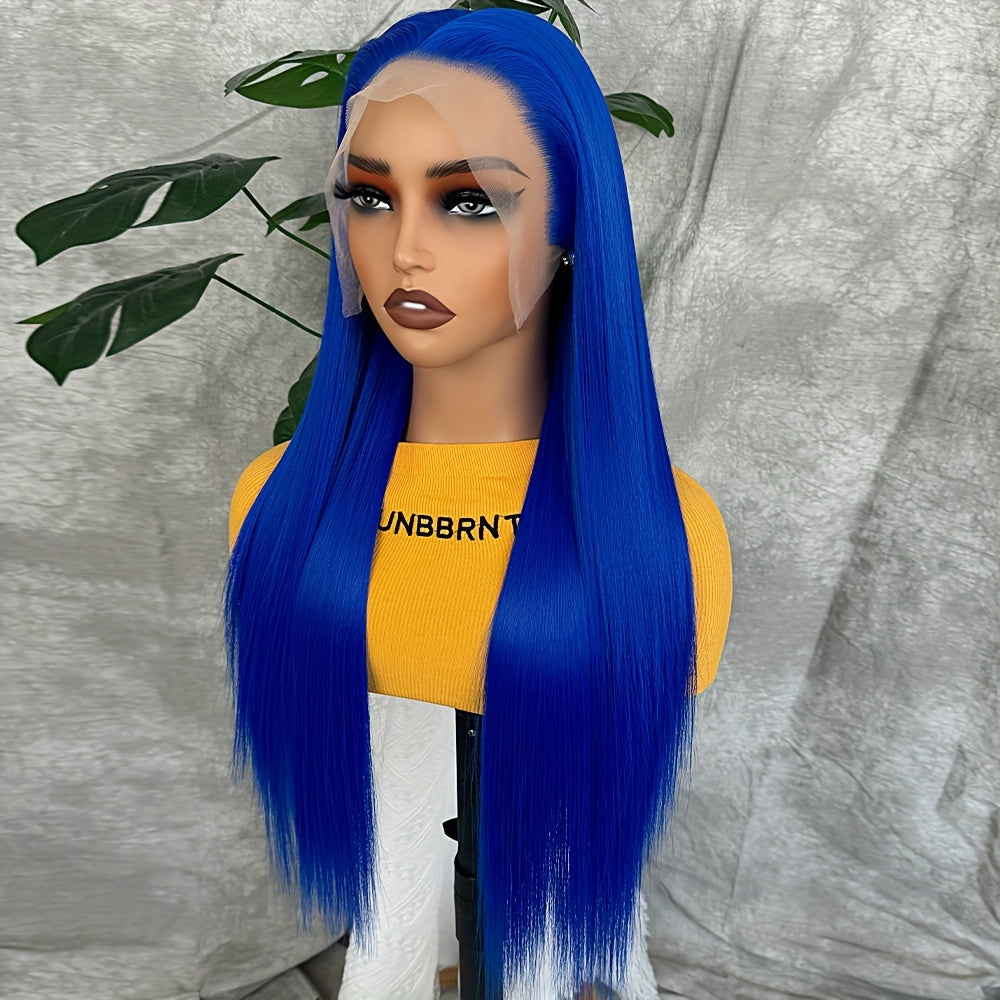 Synthetic 13x6 Lace Front Wigs 180 Density HD Lace Frontal Wigs For Women Long Straight Wigs Straight Hair Heat Resistant Fiber Hair Synthetic Lace Front Wigs 28inch