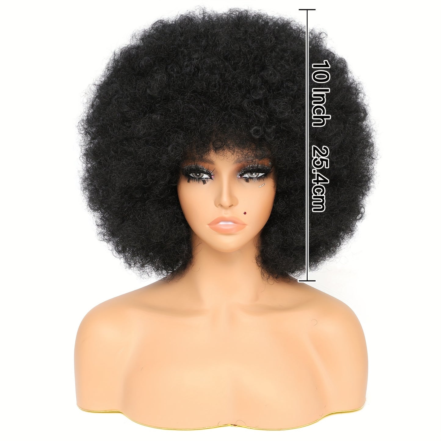 Large Bouncy Afro Kinky Curly Wigs for Party, Cosplay, and Daily Wear - Natural Looking Full Puff Wigs with Soft and Soft Texture