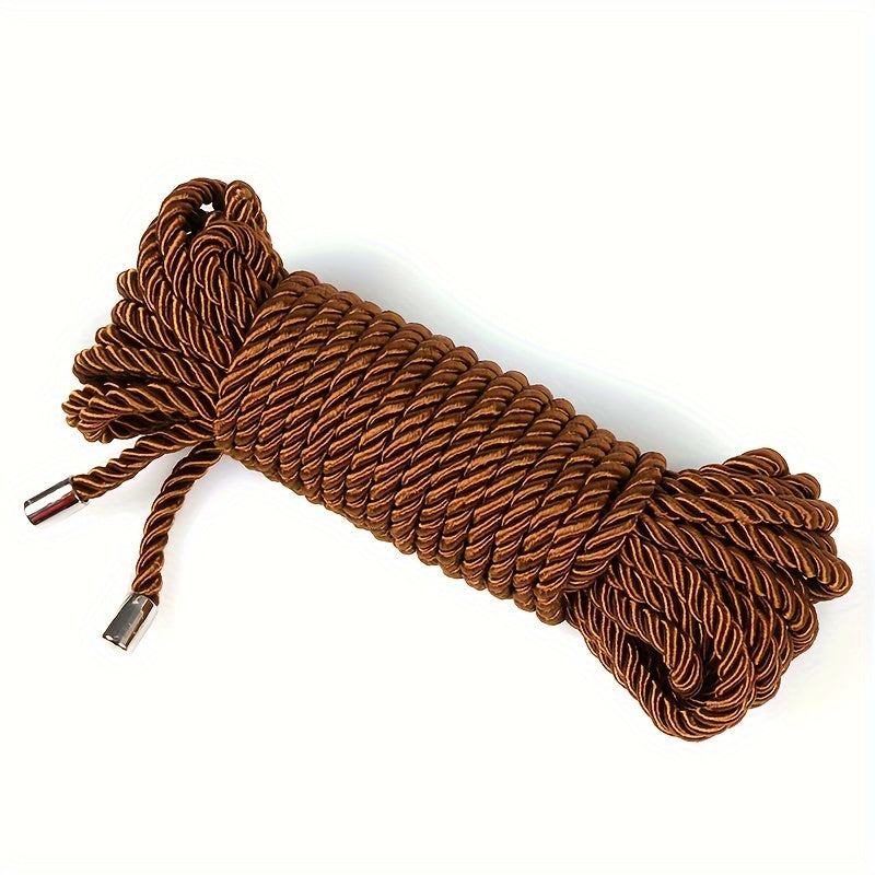 10m/393in Long Metal Head Soft Bondage Rope For BDSM Restraint Roleplay - Erotic Toys For Couples Adult Game